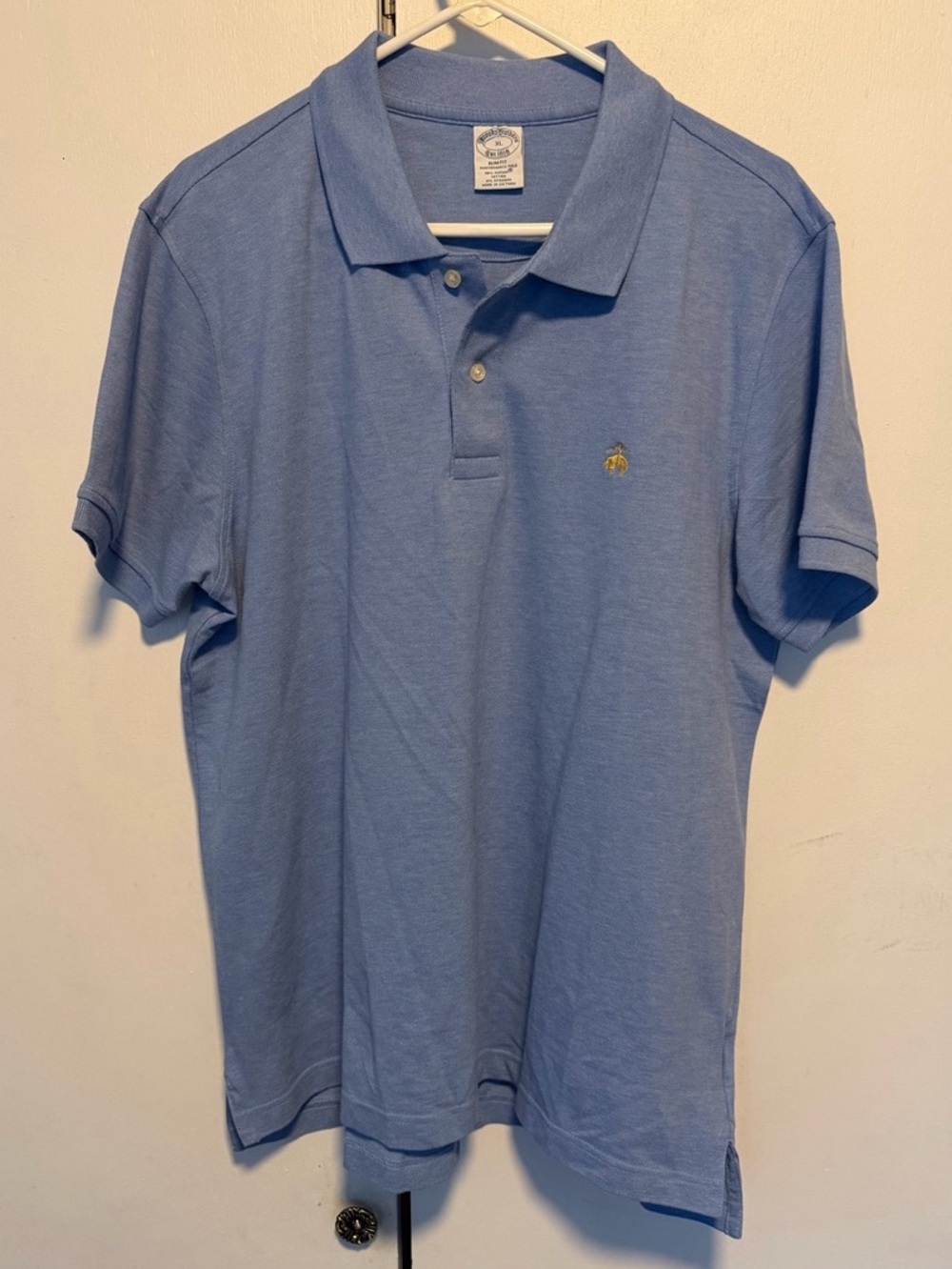 Brooks Brothers Slim Fit Performance Polo Blue XL G9